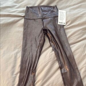 Lululemon Align Shiny Metallic Leggings sz 4 NWT